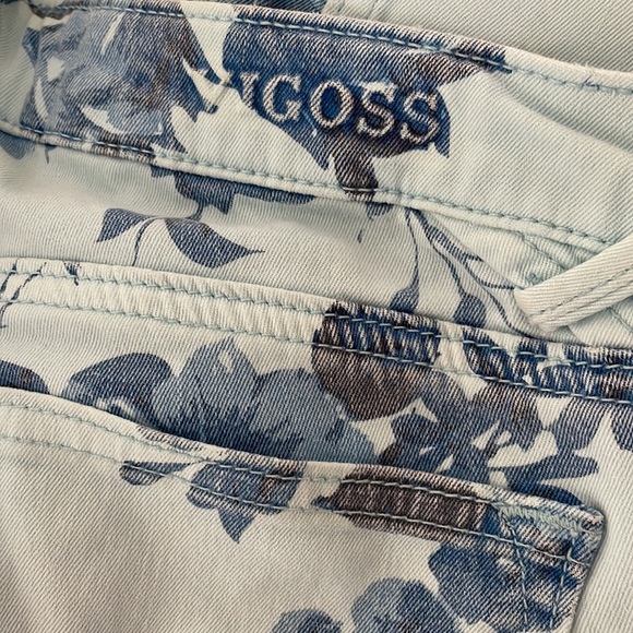 VIGOSS Denim Floral Blue Skinny Jeans - Picture 6 of 8
